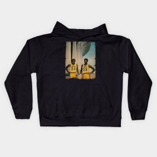 Magic Johnson and Kareem Abdul Jabbar Kids Hoodie